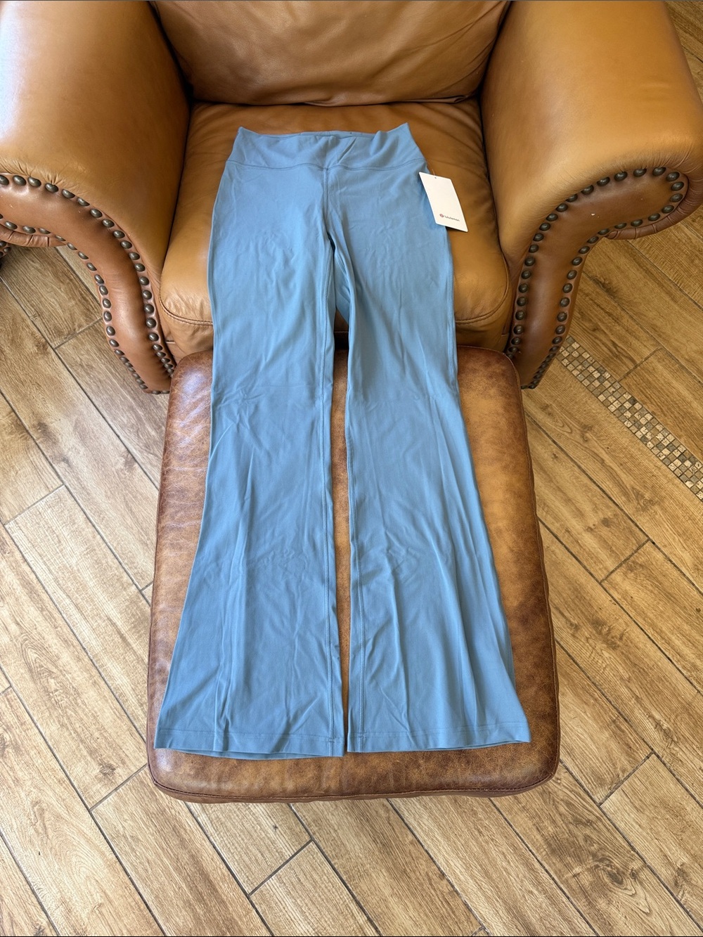 NWT Lululemon Groove Nulu High-Rise Flared Pant Regular Sz 8 Steel Blue